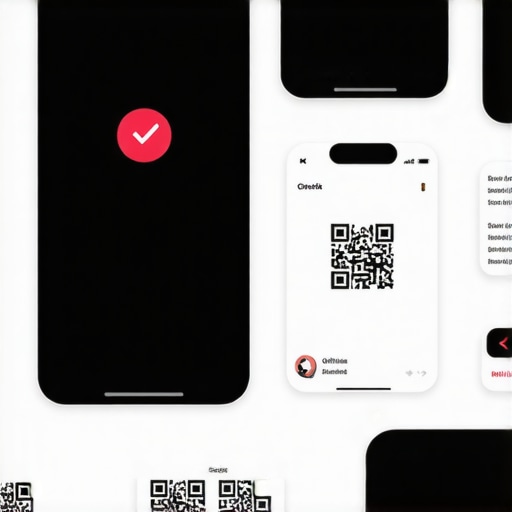 Illustration of physical interactions like check-ins and QR codes connecting to digital search signals