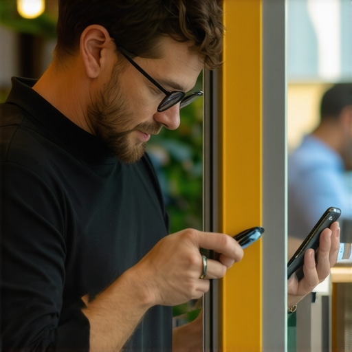 Business owner reviewing customer data on a tablet inside a retail store.