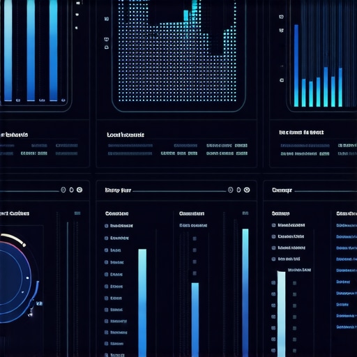 High-tech dashboard displaying synchronized local SEO signals, engagement metrics, and heat maps