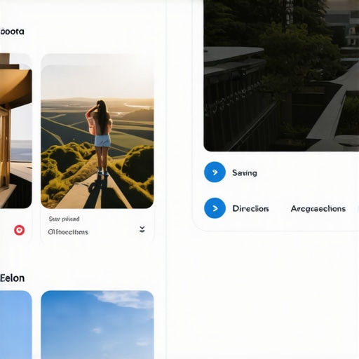 Illustration of user activities like saving photos and requesting directions on a Google My Business profile