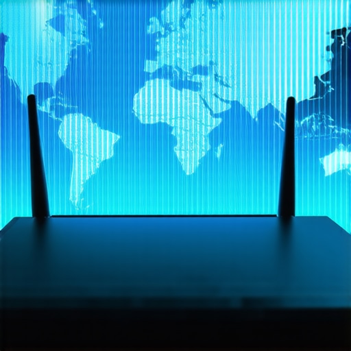 Wi-Fi router emitting signals over a local map highlighting connectivity and engagement