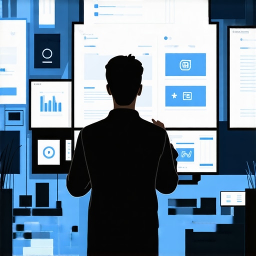 Futuristic AI interface monitoring user interactions for local search optimization