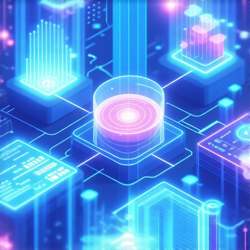 Illustration of interconnected sensors, geospatial data, and multisensory marketing elements enhancing local SEO.