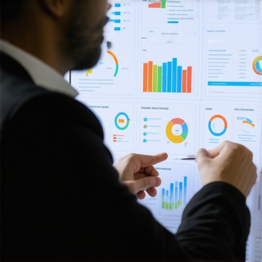 Digital strategist examining engagement data for local SEO strategies.