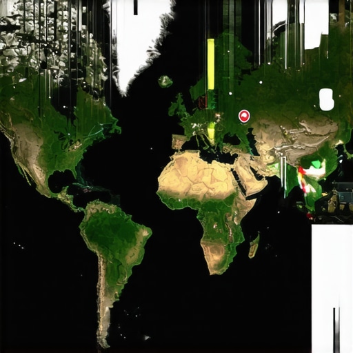 A digital map showing real-time user interactions and engagement analytics for local SEO