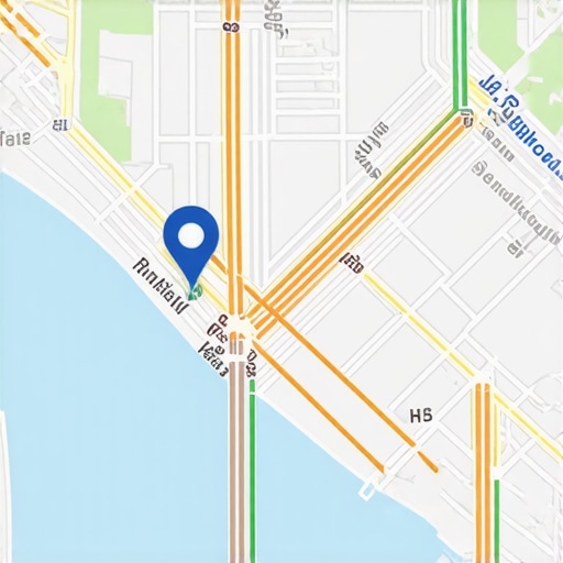 Map showing suggested routes and points of interest designed to influence user navigation behavior.