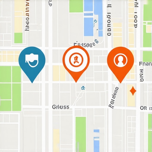 Illustration of user interactions like clicks and saves on Google My Business profile for local SEO.