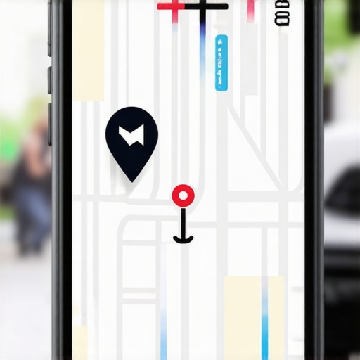Smartphone displaying map with highlighted taps and scrolls indicating micro-interactions.