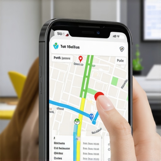 Mobile Map Interactions Enhance GMB Visibility in 2026 Smartphone screen showing map interactions like zoom, taps, and route requests to boost local rankings