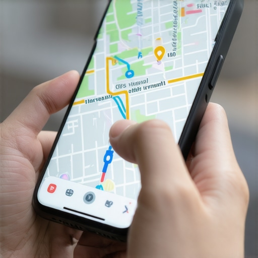 Person using a smartphone to navigate, illustrating micro-interactions impacting GMB signals.