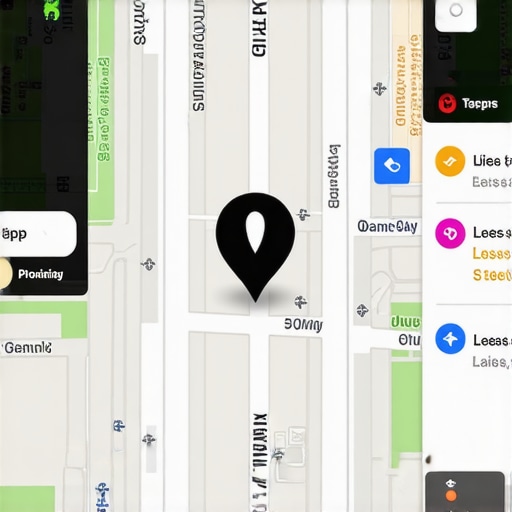 Illustration of map interactions and proximity pings affecting local SEO rankings