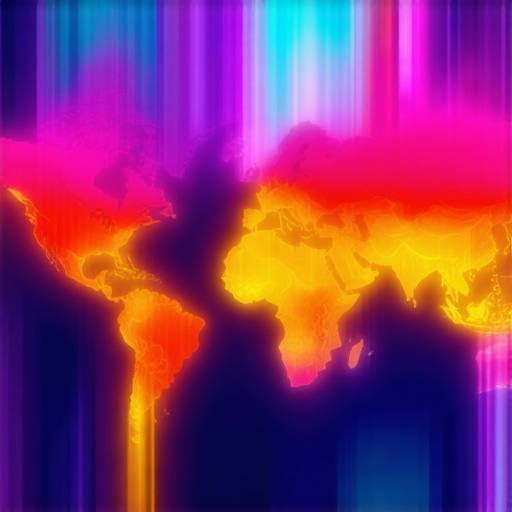 User interaction heatmap demonstrating navigation patterns on a digital map.