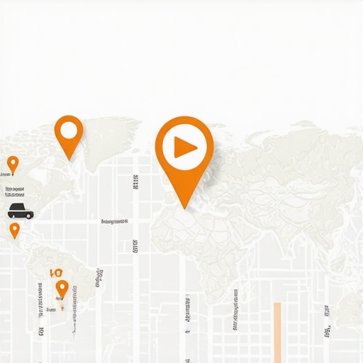 Diagram illustrating strategic map manipulation tactics for boosting local Google My Business rankings